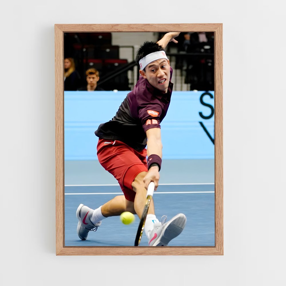 Poster Kei de nishikori – affiche Tennis (vue 4)